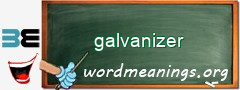 WordMeaning blackboard for galvanizer